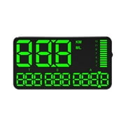 LYUCRAZ Vehicle GPS 5.5 Inch GPS Speedometer Odometer HUD Digital Display,With Over Speeding Alarm For All Vehicle Auto Truck Bicycle Motorcycle,Speed, Driving Mileage